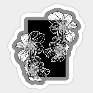 Inverted Floral Sticker